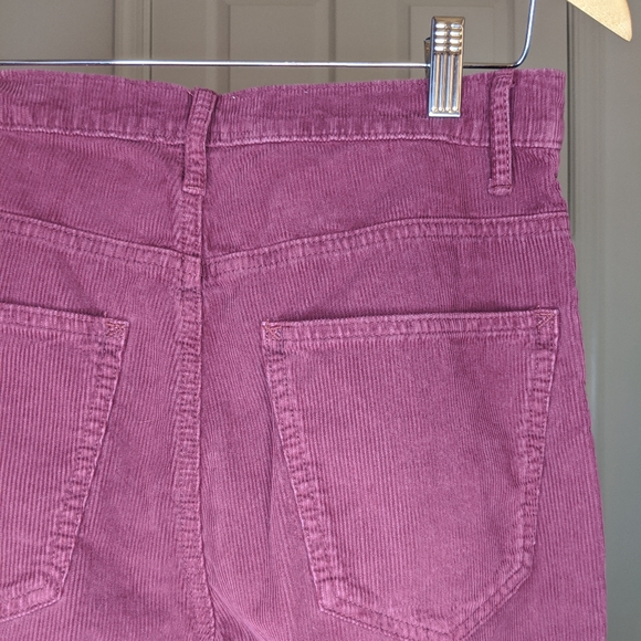 The GREAT Western Crop Burgindy Wide-leg Corduroys - Picture 8 of 13